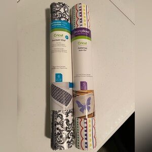 Cricut Premium Vinyl and Patterned Iron-On Sheets